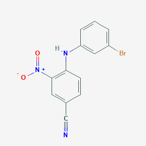 4-(3-Bromo-phenylamino)-3-nitro-benzonitrile