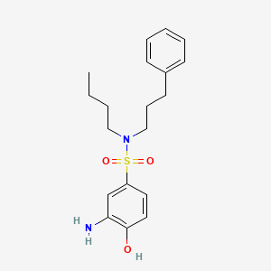 molecular formula C19H26N2O3S B8451083 N-butyl-N-(3'-phenylpropyl)-3-amino-4-hydroxybenzensulfonamide 