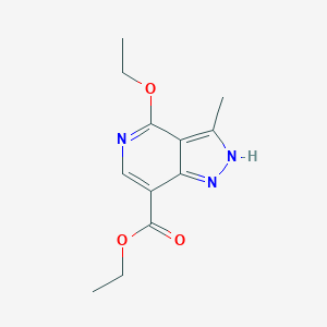 4-Ethoxy-3-methyl-1H-pyrazolo[4,3-c]pyridine-7-carboxylic acid ethyl ester