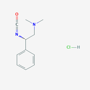 [(2S)-2-isocyanato-2-phenylethyl]dimethylamine hydrochloride
