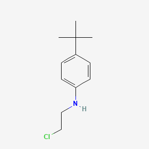 molecular formula C12H18ClN B8451152 4-tert-butyl-N-(2-chloroethyl)aniline 