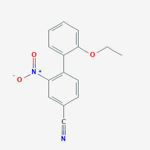molecular formula C15H12N2O3 B8451169 2'-Ethoxy-2-nitrobiphenyl-4-carbonitrile CAS No. 873056-25-8