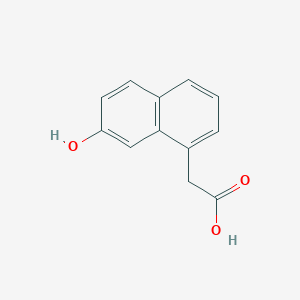 molecular formula C12H10O3 B8451172 5-Naphthol-2-acetic acid 