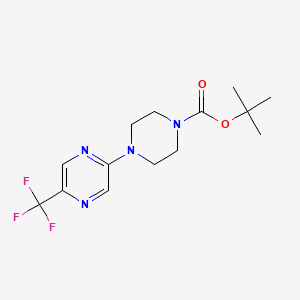 4-[2-(5-Trifluoromethylpyrazinyl)]-1-piperazinecarboxylic acid tert-butyl ester