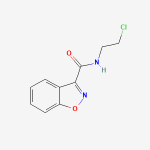molecular formula C10H9ClN2O2 B8451192 N-(2-chloroethyl)-1,2-benzisoxazole-3-carboxamide 