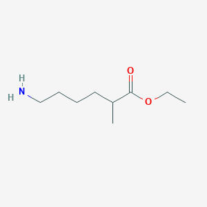 molecular formula C9H19NO2 B8451200 Ethyl 6-amino-2-methylhexanoate 