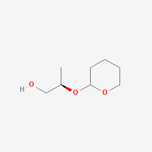 molecular formula C8H16O3 B8451237 (2R)-2-((tetrahydro-2H-pyran-2-yl)oxy)propan-1-ol 