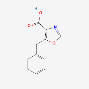 molecular formula C11H9NO3 B8451257 5-Benzyl-4-oxazolecarboxylic acid 