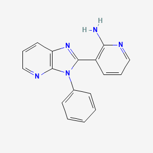 molecular formula C17H13N5 B8451276 3-(3-phenyl-3H-imidazo[4,5-b]pyridin-2-yl)pyridin-2-amine 