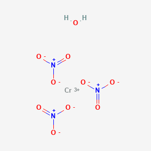 molecular formula CrH2N3O10 B8451487 Chromium(III) nitrate hydrate 