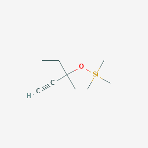 Trimethyl[(3-methylpent-1-yn-3-yl)oxy]silane