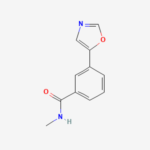 N-methyl-3-(oxazol-5-yl)benzamide