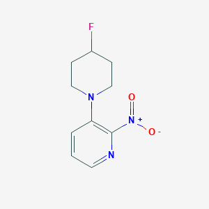 3-(4-Fluoropiperidin-1-yl)-2-nitropyridine