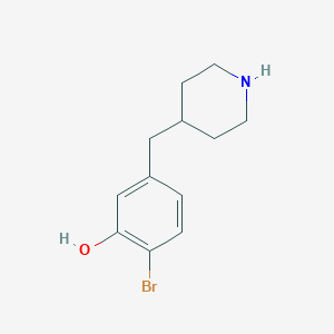 2-Bromo-5-(piperidin-4-ylmethyl)phenol