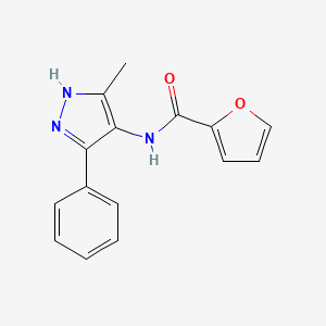 N-(5-methyl-3-phenyl-1H-pyrazol-4-yl)furan-2-carboxamide