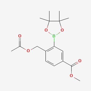 Methyl 4-(acetoxymethyl)-3-(4,4,5,5-tetramethyl-1,3,2-dioxaborolan-2-yl)benzoate