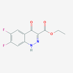 Ethyl 6,7-difluoro-4-hydroxycinnoline-3-carboxylate