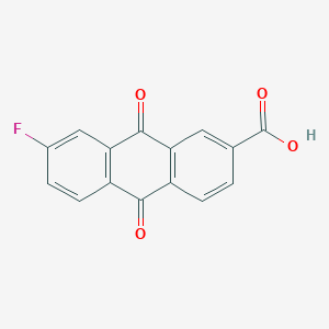 7-Fluoro-9,10-dioxo-9,10-dihydroanthracene-2-carboxylic acid