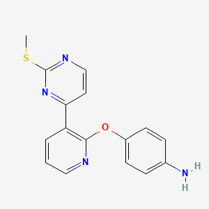 4-(3-(2-(Methylthio)pyrimidin-4-yl)pyridin-2-yloxy)benzenamine