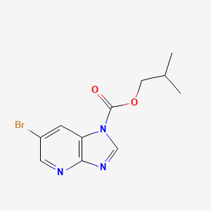 isobutyl 6-bromo-1H-imidazo[4,5-b]pyridine-1-carboxylate