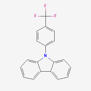 molecular formula C19H12F3N B8451814 9H-Carbazole, 9-[4-(trifluoromethyl)phenyl]- CAS No. 204066-03-5