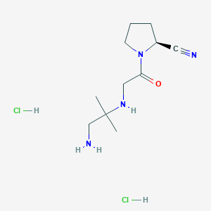 (S)-1-(2-((1-Amino-2-methylpropan-2-yl)amino)acetyl)pyrrolidine-2-carbonitrile dihydrochloride