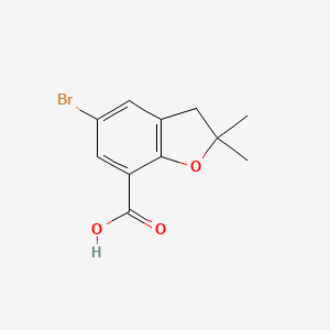 5-Bromo-2,3-dihydro-2,2-dimethylbenzofuran-7-carboxylic acid