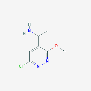 1-(6-Chloro-3-methoxypyridazin-4-yl)ethanamine