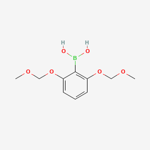 molecular formula C10H15BO6 B8451850 boronic acid,b-(2,6-bis(methoxymethoxy)phenyl)- 