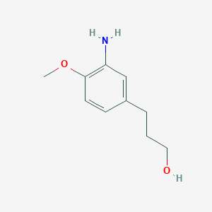 molecular formula C10H15NO2 B8451867 3-(3-Amino-4-methoxy-phenyl)-propan-1-ol 