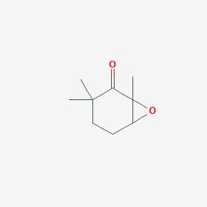 molecular formula C9H14O2 B8451885 1,3,3-Trimethyl-7-oxabicyclo[4.1.0]heptan-2-one CAS No. 29974-13-8