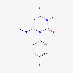 6-Dimethylamino-1-(4-fluorophenyl)-3-methyluracil