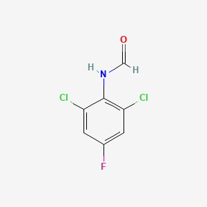 molecular formula C7H4Cl2FNO B8451972 N-formyl-2,6 dichloro-4-fluoroaniline 