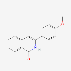 molecular formula C16H13NO2 B8451999 3-(4-methoxyphenyl)isoquinolin-1(2H)-one 