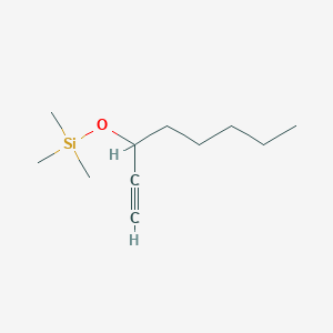 molecular formula C11H22OSi B8452013 3-Trimethylsilyloxy-1-octyne CAS No. 73061-39-9