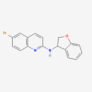 Rac-(6-bromo-quinolin-2-yl)-(2,3-dihydro-benzofuran-3-yl)-amine