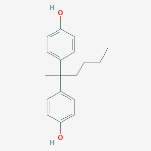 molecular formula C18H22O2 B084523 4,4/'-(1-Methylpentylidene)bisphenol CAS No. 14007-30-8