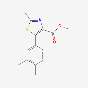 2-Methyl-5-(3,4-dimethyl-phenyl)-thiazole-4-carboxylic acid methyl ester