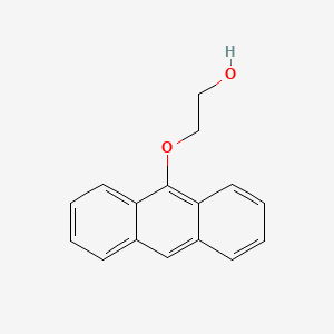 molecular formula C16H14O2 B8452636 Ethanol, 2-(9-anthracenyloxy)- CAS No. 86129-59-1