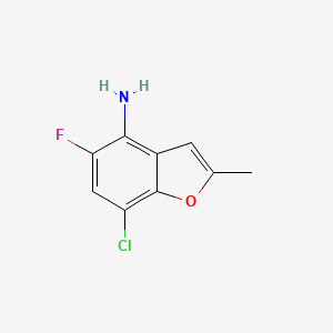 7-Chloro-5-fluoro-2-methyl-1-benzofuran-4-amine