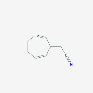 molecular formula C9H9N B8452674 2,4,6-Cycloheptatrienylacetonitrile 