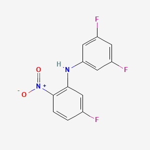 molecular formula C12H7F3N2O2 B8452678 N-(3,5-difluorophenyl)-5-fluoro-2-nitroaniline 