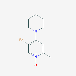 5-Bromo-2-methyl-4-(piperidin-1-yl)pyridine 1-oxide