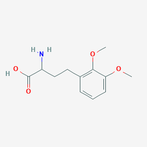 molecular formula C12H17NO4 B8452763 2-amino-4-(2,3-dimethoxyphenyl)butanoic Acid 
