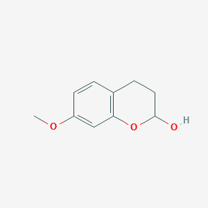 molecular formula C10H12O3 B8452790 2-Hydroxy-7-methoxychroman 