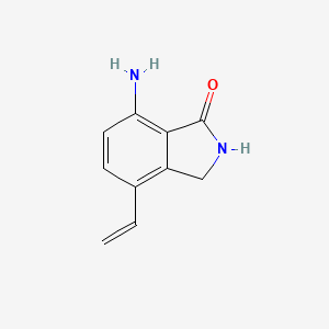 molecular formula C10H10N2O B8452800 7-Amino-4-vinylisoindolinone 