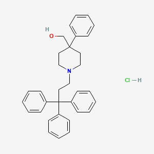 1-(3,3,3-Triphenylpropyl)-4-phenyl-4-piperidinemethanol hydrochloride