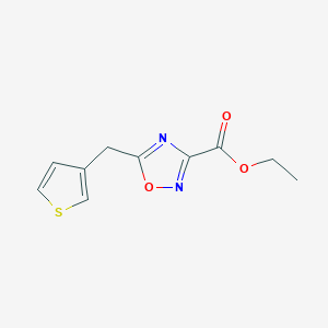 Ethyl 5-(thiophen-3-ylmethyl)-1,2,4-oxadiazole-3-carboxylate