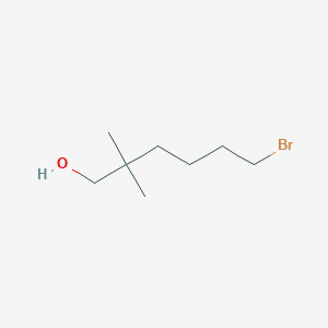 molecular formula C8H17BrO B8453228 6-Bromo-2,2-dimethyl-1-hexanol 