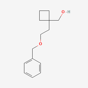 {1-[2-(Benzyloxy)ethyl]cyclobutyl}methanol